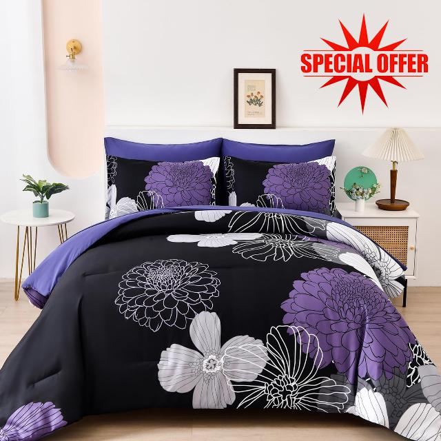 Floral Comforter Set Queen Size