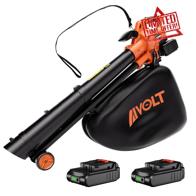 AIVOLT 40V Cordless Leaf Blower Vacuum Battery Powered