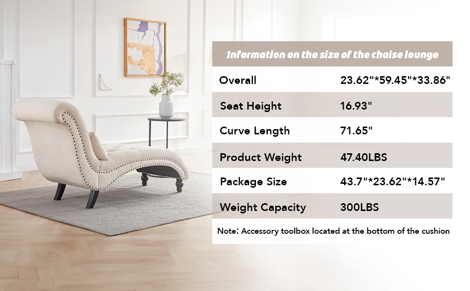 chaise lounge details