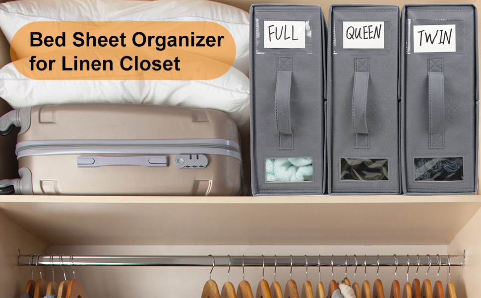 bed sheet organizer