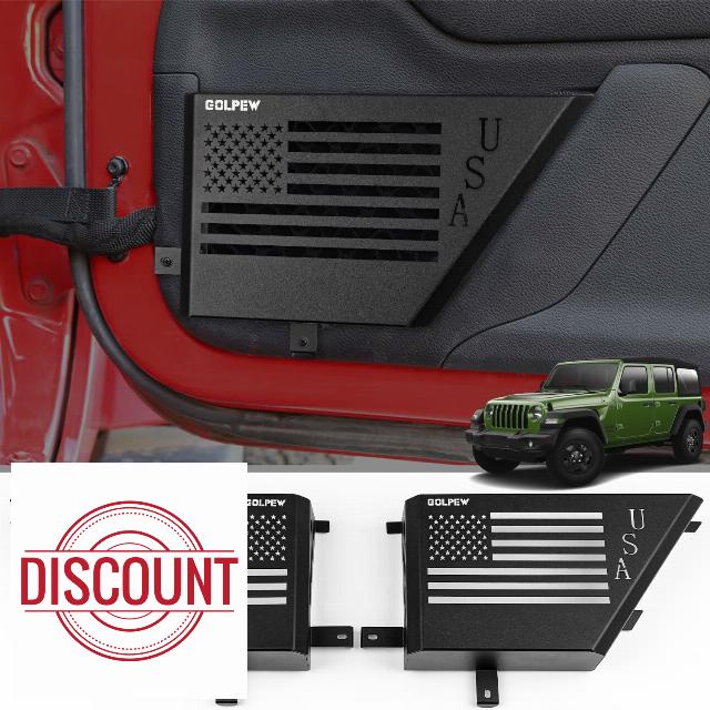 2pcs Front Door Storage Box for 2007-2018 Jeep Wrangler JK 2/4 Door