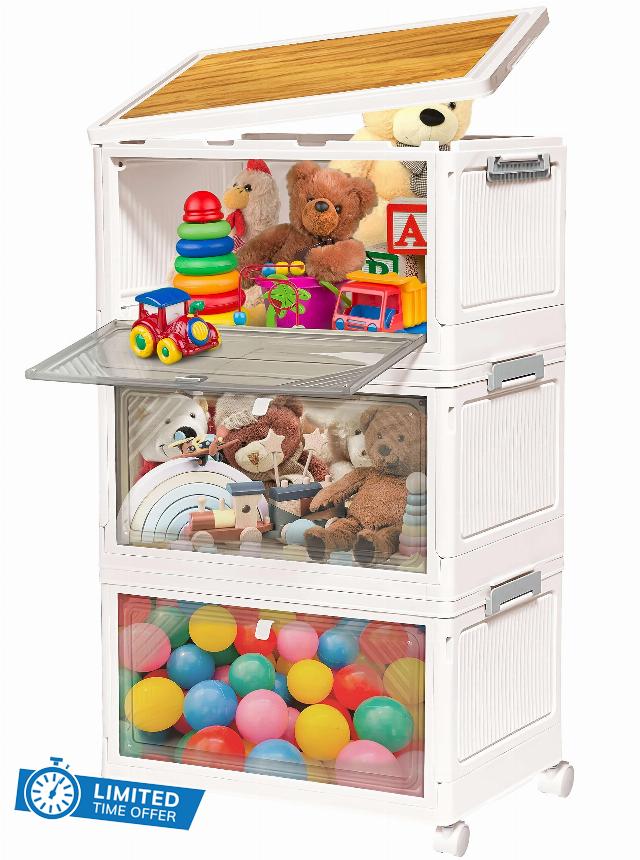 Stackable Storage Bins with Lids