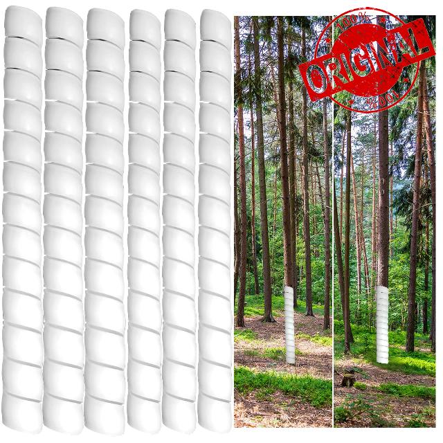 Upspotie Tree Trunk Protector 4pcs 6pcs 10pcs White (6)