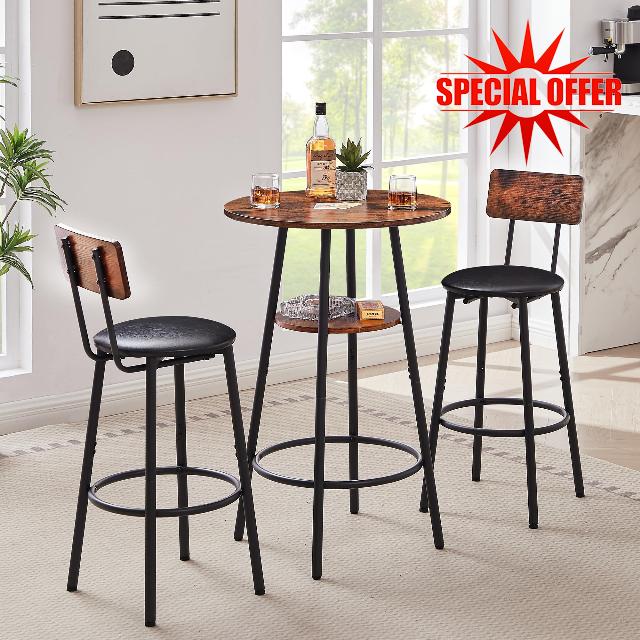 Tensun Bistro Table and Chairs Set of 2