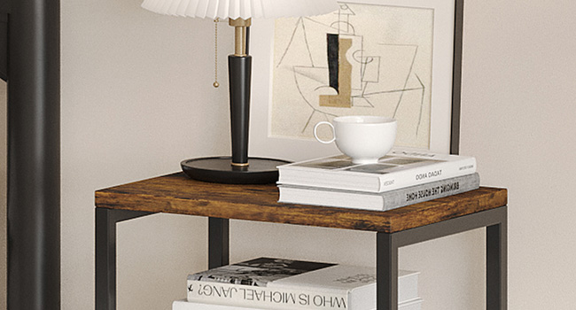 end table with charging station