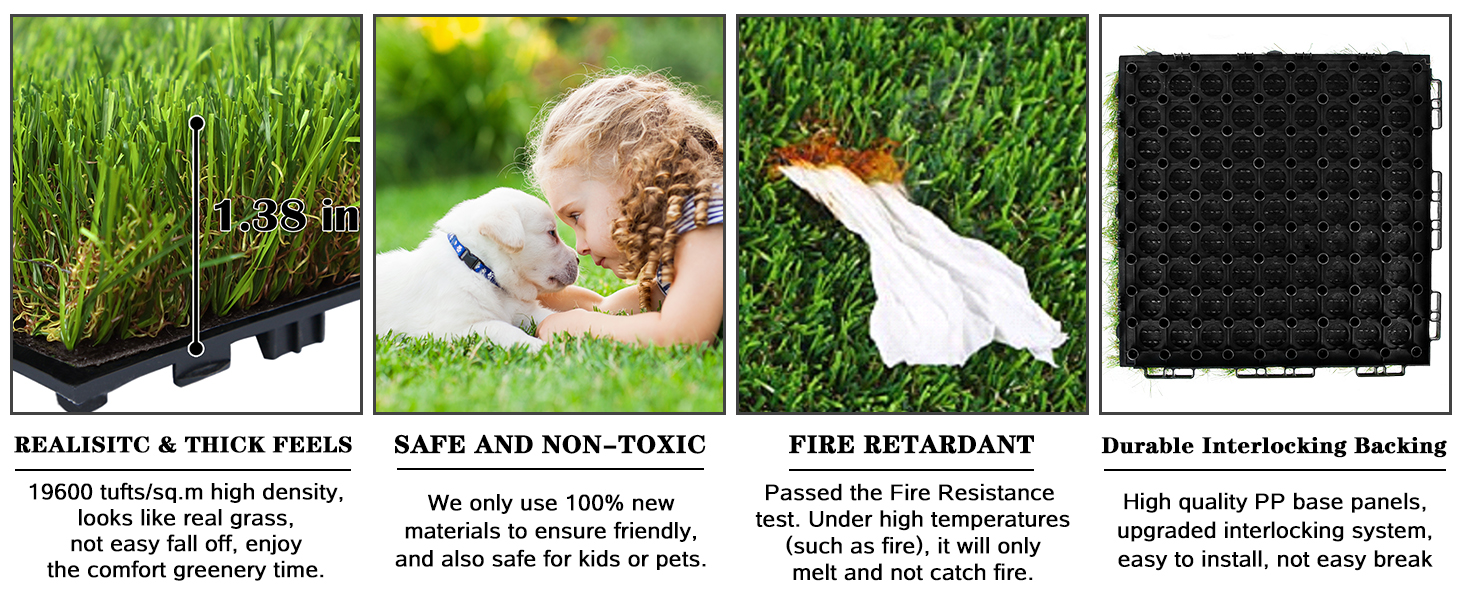 artificial grass tiles