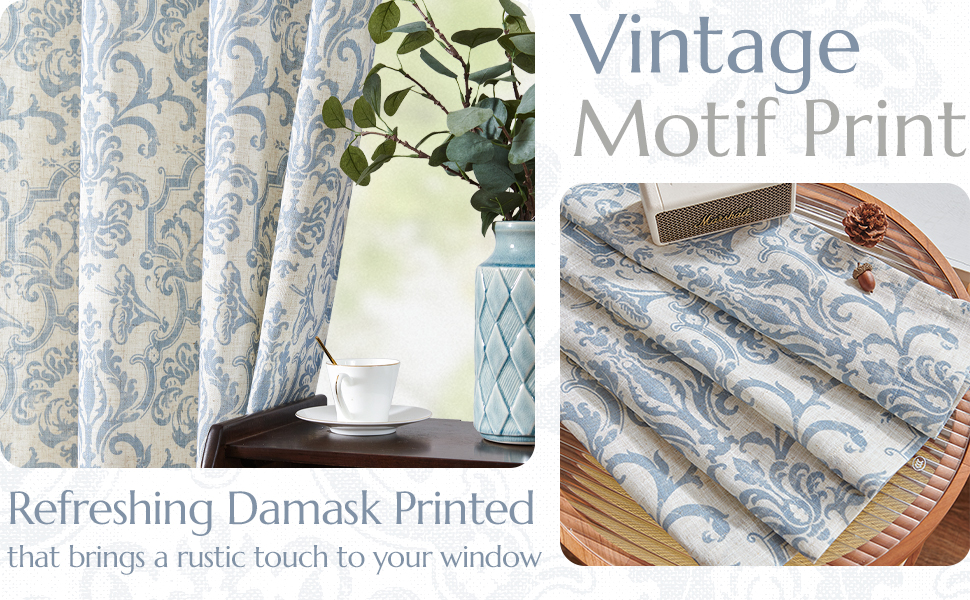 Farmhouse Charm Pattern Curtains
