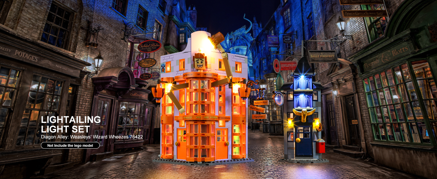 LIGHTAILING Light for Lego 76422 Diagon Alley: Weasleys' Wizard Wheezes