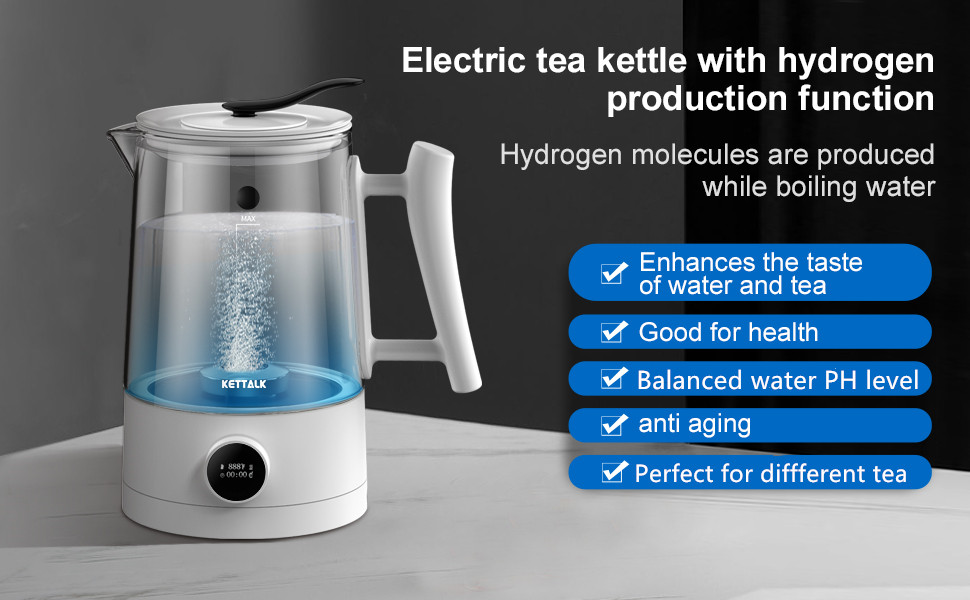 Hydrogen produced kettle