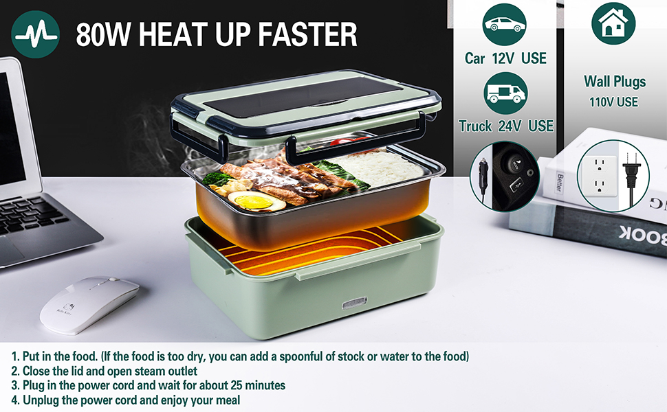 lonchera electrica portatil heating lunch box electric lunchboxes for adults
