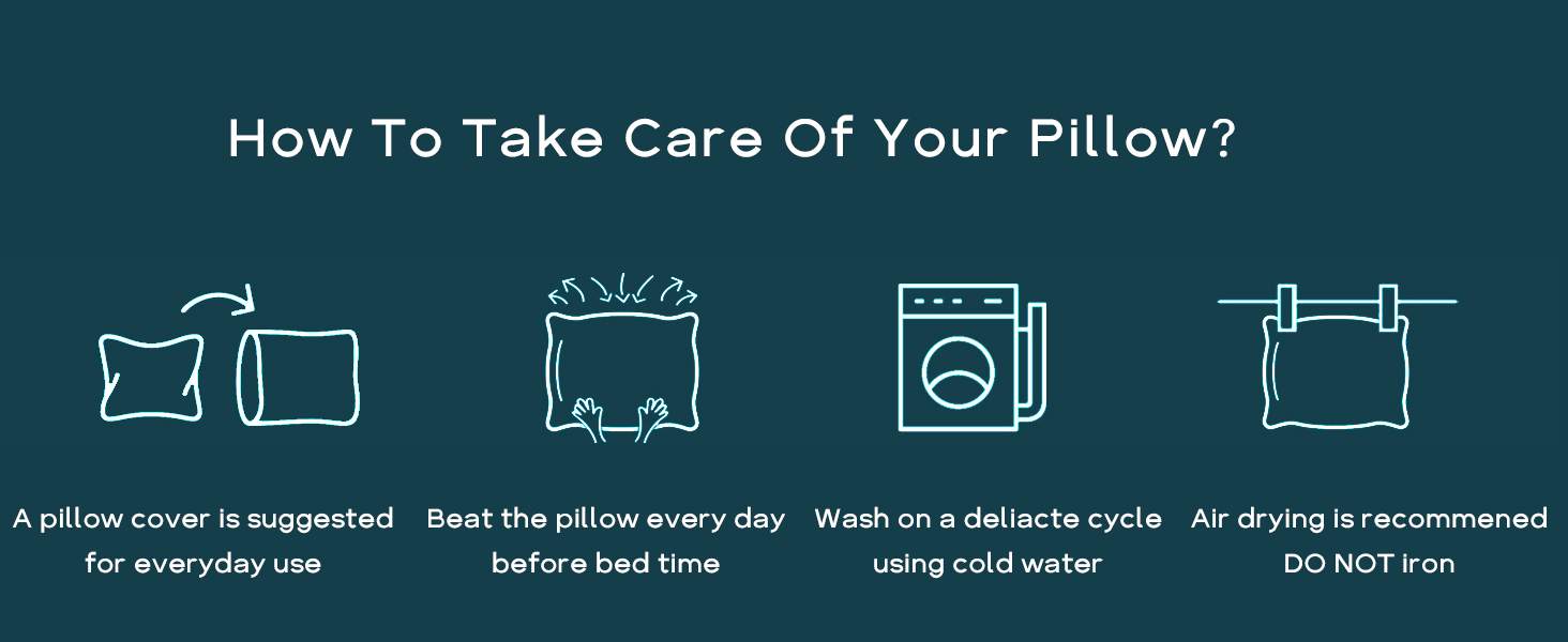 How to take care of your pillow?