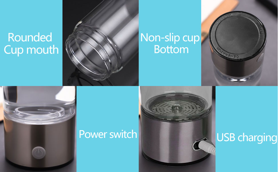 Hydrogen rich water bottle