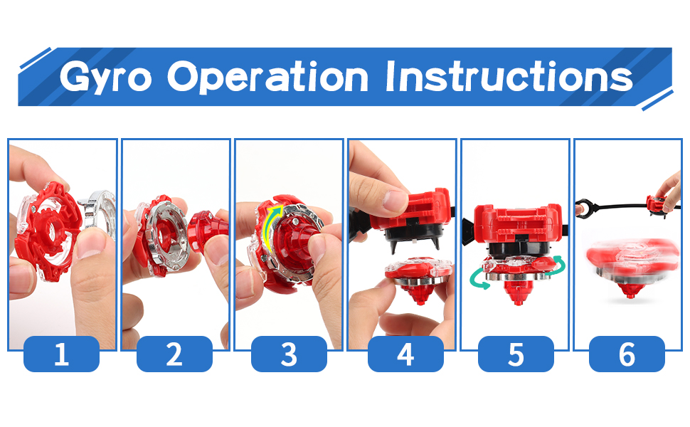 Battling Top Burst Gyro Toy Set for Kids