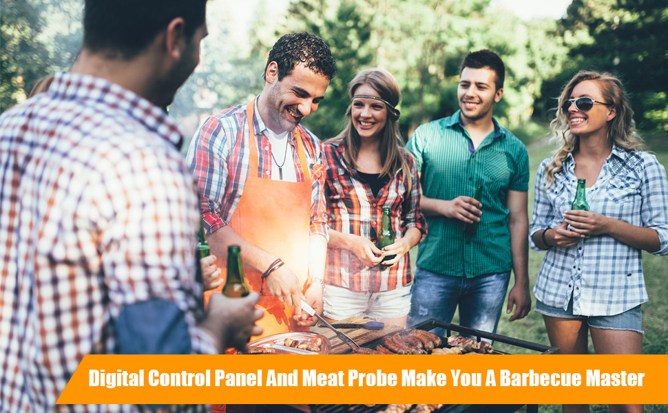 Digital Control Panel and Meat Probe