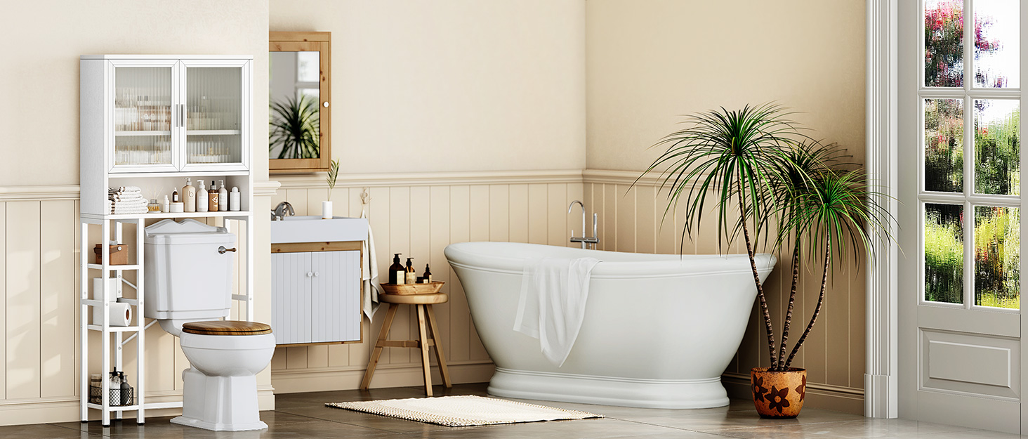 bathroom over the toilet organizer