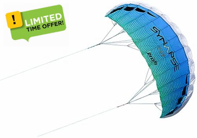 Prism Kite Technology Synapse Dual-line Parafoil Kite - an Ideal Entry Level Kite for Kids and Adults to Dual-line Kiting