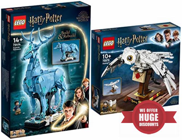 Lego Harry Potter 76414 Expecto Patronum & 75979 Hedwig Set of 2
