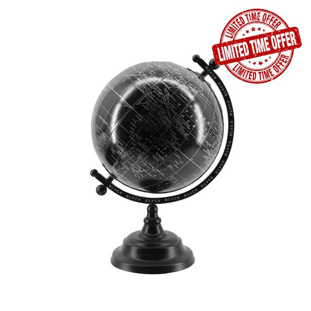 Blvck Paris Globe - Art Deco Inspired Fully Assembled Decor Piece