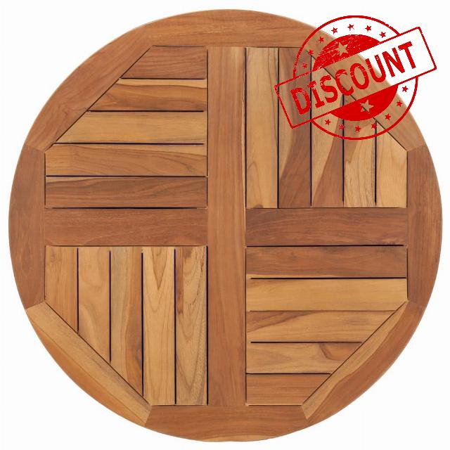 loibinfen Solid Teak Wood Tabletop