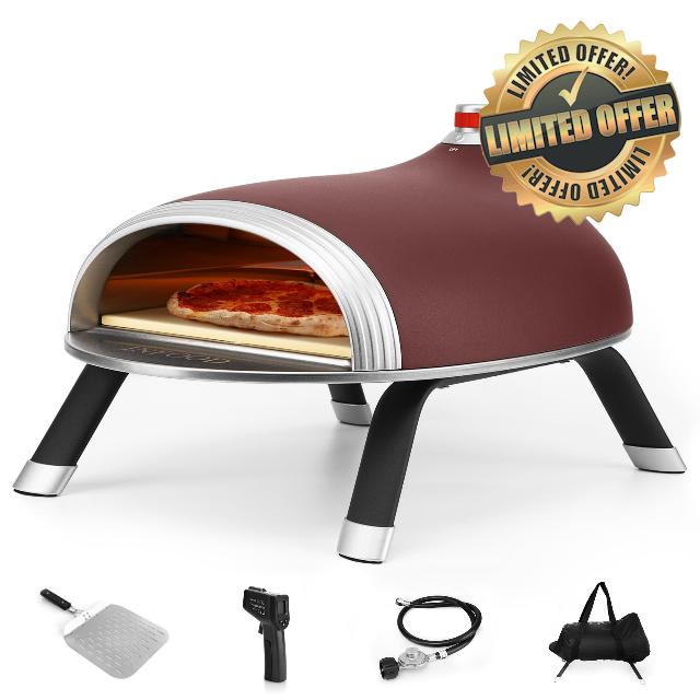 INFOOD Pizza Oven Outdoor 13” Portable Gas Pizza Oven for Outside