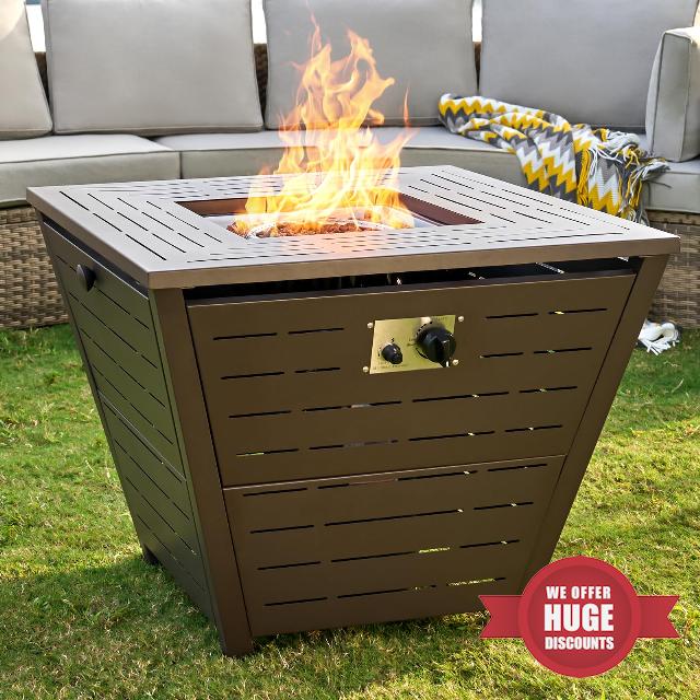 PaPaJet 32" Propane Fire Pit Table