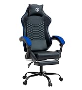 Titano Berlin Ergonomic Office Chair Comfort Design with Leather Padded Seat,360 Wheels with Full...