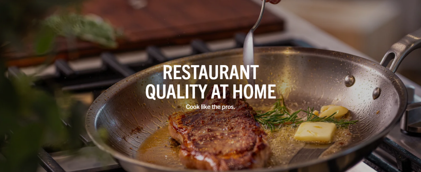 Restaurant quality at home, cook like the pros.