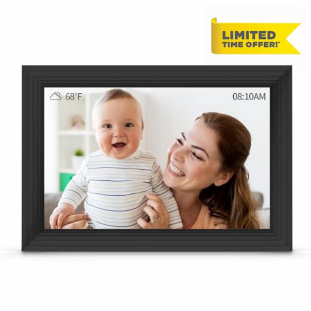 SAIWAN 10.1 Inch Smart WiFi Digital Picture Frame 1280x800 IPS Touch Screen Digital Photo Frame