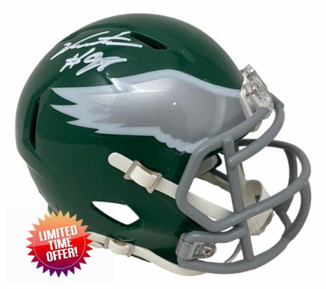Jalen Carter Signed Philadelphia Kelly Green Mini Speed Helmet JSA ITP