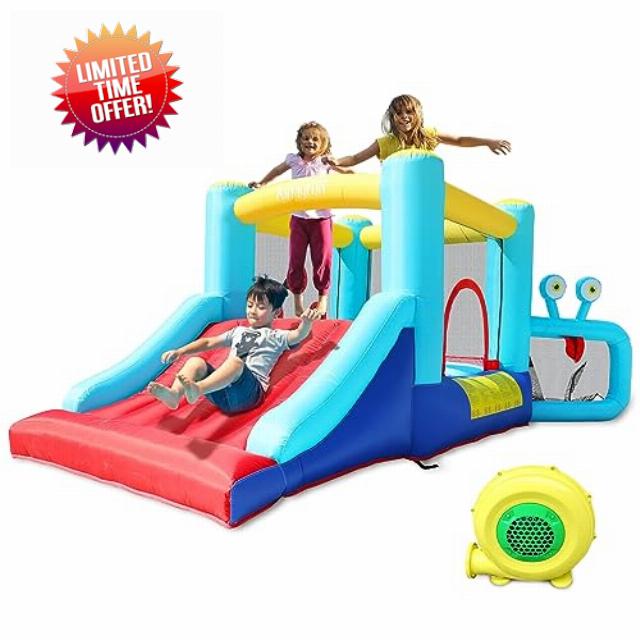 AirMyFun Inflatable Bounce House with Slide