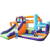 AirMyFun Bounce House Inflatable Bouncing Castle Play Center with Air Blower, Ball Pool,Kids Jump...