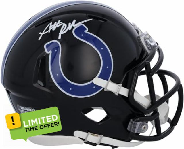 Anthony Richardson Indianapolis Colts Autographed Riddell Indiana Nights 2023 Alternate Speed Mini Helmet - Autographed NFL Mini Helmets