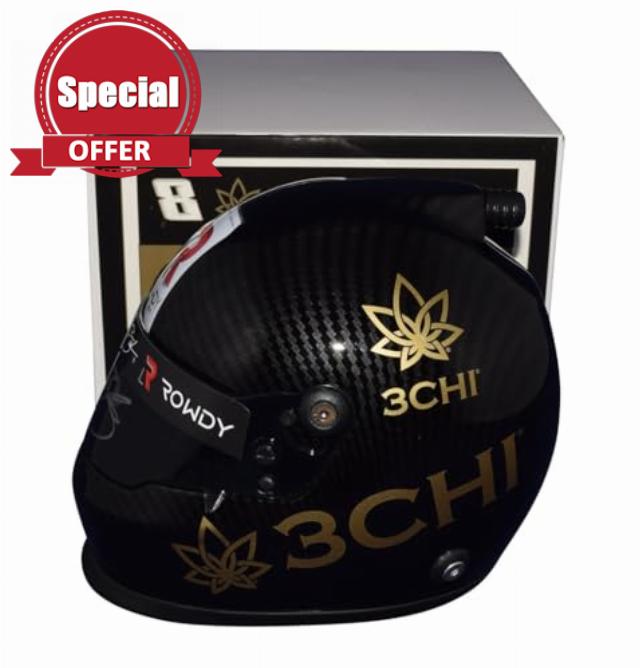 AUTOGRAPHED 2023 Kyle Busch #8 Richard Childress Racing (3CHI Team) RCR Signed Official NASCAR Replica Collectible Mini Helmet with COA