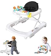 Kinder King 3 in 1 Folding Baby Walker, Activity Walker for Boys Girls, Learning-Seated, Toddler ...