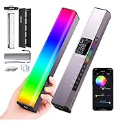 NEEWER RGB Light Wand with 2.4G/APP Control, Upgraded 360° Touchable RGBWW Hue Mixer, 2500K-10000...
