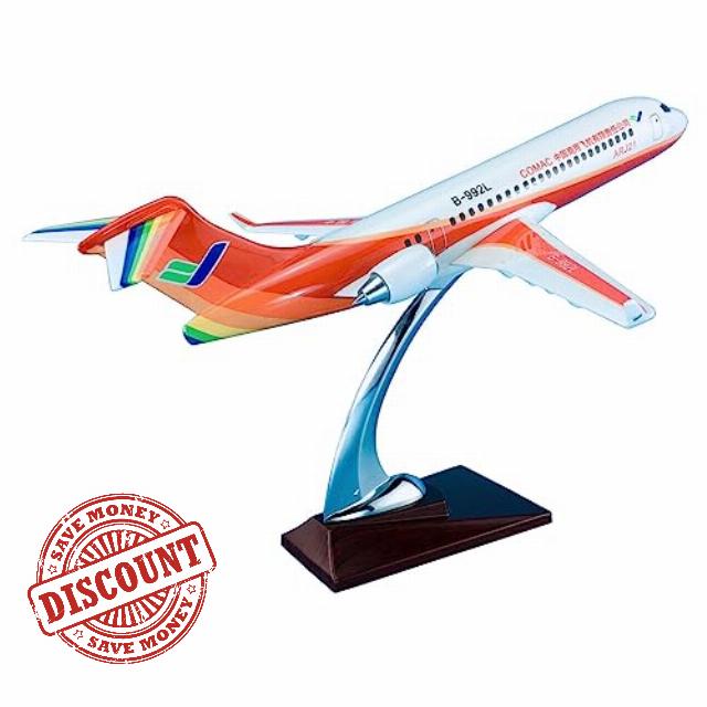 MUZIZY Copy Airplane Model 1:100 33cm Airplane Finished Product Aircrafts ARJ21-700 for Comac Alloy Die Casting Plane Model Collection