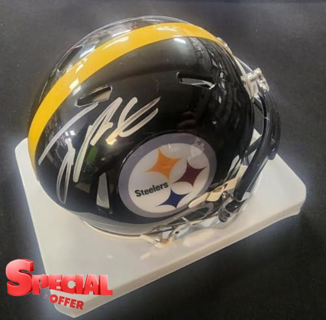 Joey Porter Jr Signed Auto Speed Pittsburgh Steelers Mini Helmet Fanatics - Autographed NFL Helmets