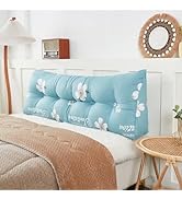 Zelladorra Headboard Pillow for Bed Triangular Wedge Pillow Headboard Positioning Support Cushion...
