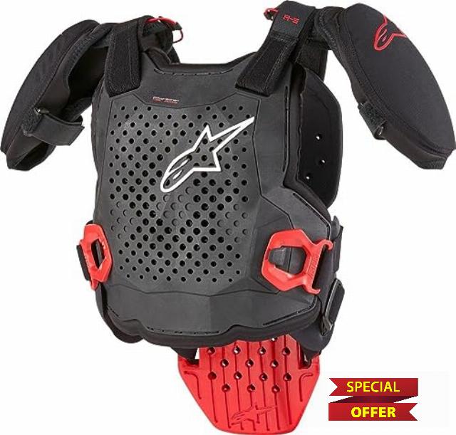 Alpinestars A-5S Youth Chest Protector (Black/White/Red