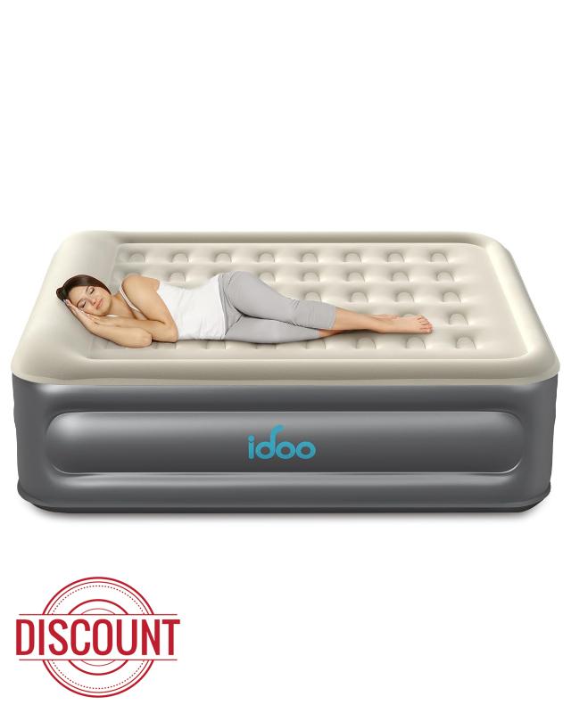 iDOO Air Mattress Queen with Built in Pump