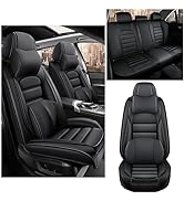 5 Seat Covers for Fits 95% of Hyundai Models 1999-2023 Leather Car Seat Covers Waterproof Anti-Sl...