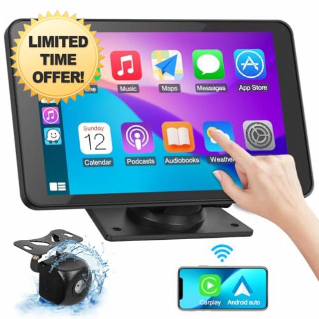 Portable Wireless Carplay Car Stereo
