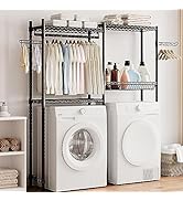 Laundry Room Organization and Storage-Over The Washer and Dryer Storage Shelf Space Saving Laundr...
