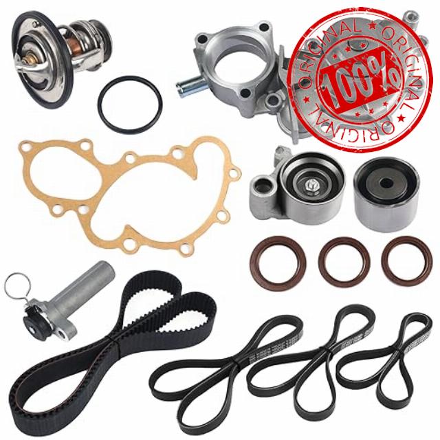 Autoround Timing Belt Kit with Water Pump Compatible with Toyota Tacoma 1995-2004/ Tundra 2000-2004/ 4Runner 1996-2002/ T100 1995-1998 3.4L V6 Replaces # TKT-025