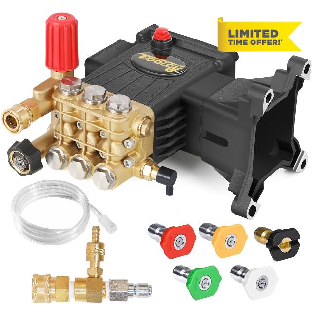 TOOLCY Pressure Washer Pump 3600-4000 PSI Max
