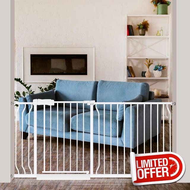Extra Wide Baby Gate 62.2-66.9 Pressure Mounted
