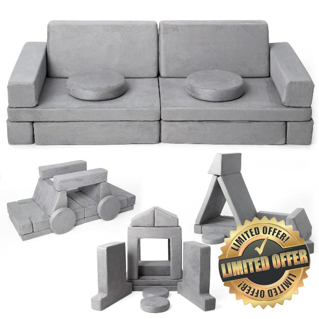 12 Pcs Modular Kids Play Couch