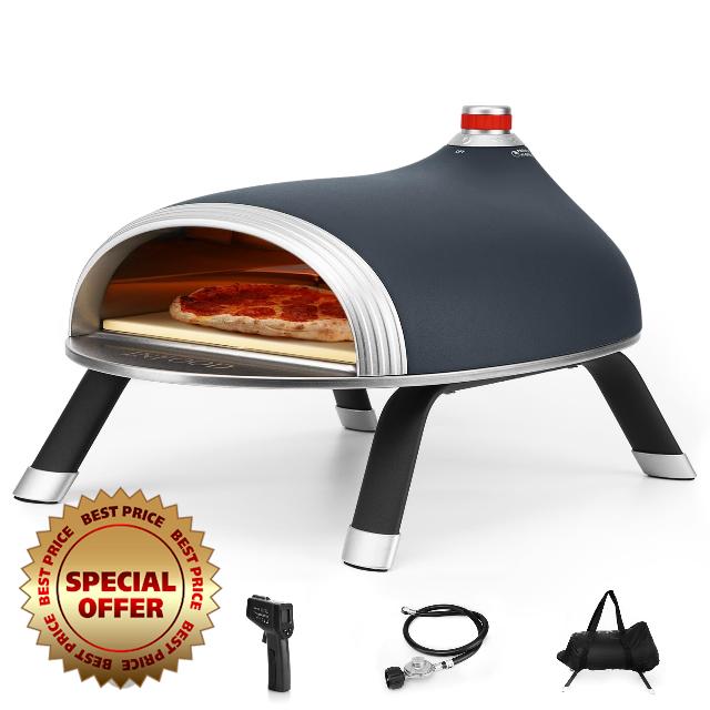 INFOOD Pizza Oven Outdoor 13” Portable Gas Pizza Oven for Outside
