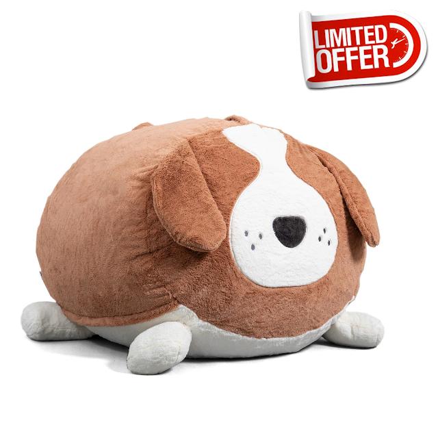 Big Joe Wild Things Foam Filled Animal Bean Bag Chair with Removable Cover