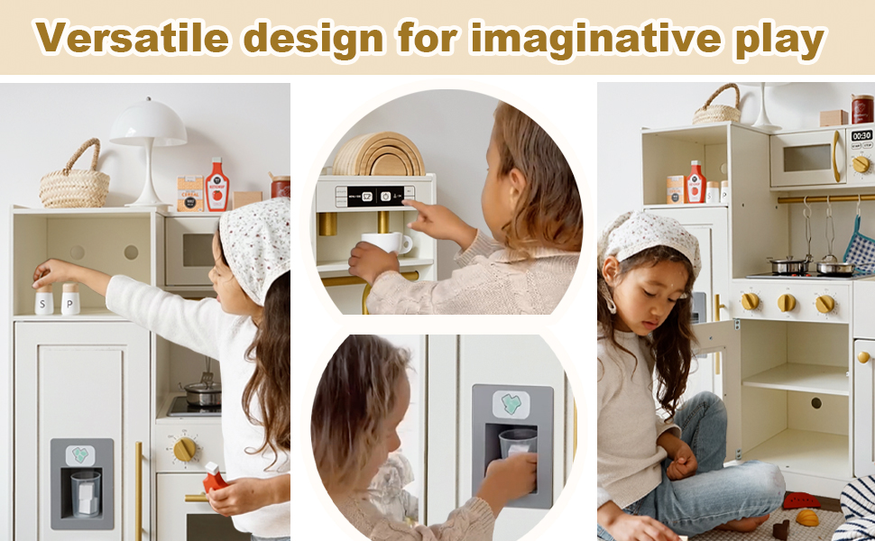 kids play kitchen toy kitchen set Toddler Kitchen wooden kitchen
